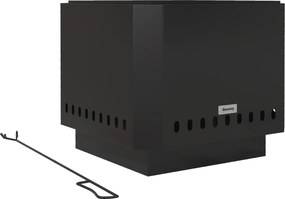 Outsunny Palenisko ogrodowe Feuerstelle, z hakiem, 48 x 48 x 41 cm, Czarny