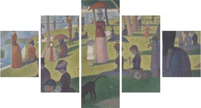 Obraz - Georges Seurat, A Sunday on La Grande Jatte, reprodukcje (125x70 cm)