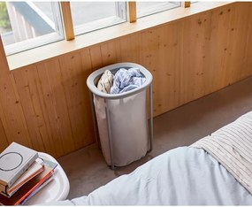 Jasnoszary tekstylny kosz na pranie 50 l Duo – Joseph Joseph
