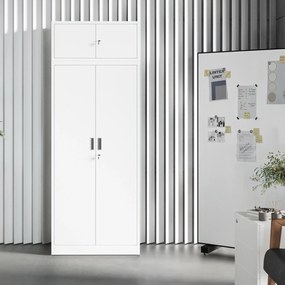 Nadstawka na szafę EWA Compact 800 x 380 x 400 mm, biała