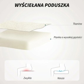 HOMCOM Fotel biurowy welurowy beżowy wygodny fotel do toaletki salonu i sypialni z miękkim oparciem | Aosom PL