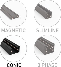 Nowoczesny system szynowy biały 3-światła 1-fazowy - Gissi