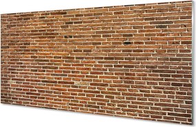 Szkło do Kuchni na Ścianę Czerwony Mur Loftowy