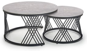 Zestaw 2x stolik kawowy ELEGRA szary