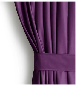 Fioletowa aksamitna zasłona częściowo zaciemniająca (dimout) 140x270 cm Eyelets – Restilo