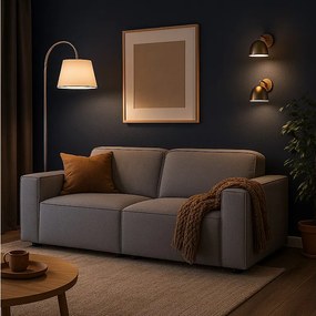 Cursal sofa 2 osobowa  204x102x70 cm szary Raven 7