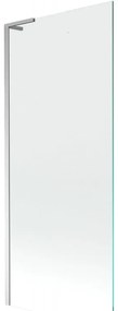 Mexen Next L przegroda wannowa 1-skrzydłowa 80 x 150 cm, przezroczysta, chrom - 895-080-000-03-00-01