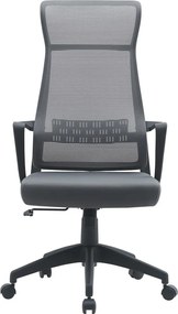 Szare tapicerowane krzesło biurowe Hoboken – Yes Everyday