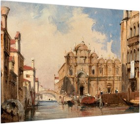 Obraz na szkle - Jules-Romain Joyant, The Scuola di San Marco, Venice, reprodukcje (70x50 cm)