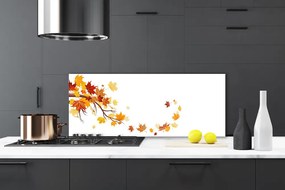 Panel Kuchenny Złote Liście W Stylu Art Deco