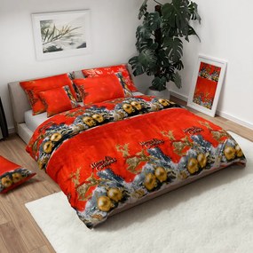 PrzytulneMieszkanie.pl PrzytulneMieszkanie.pl Pościel z mikropluszu HOLLY NIGHT, czerwona Rozmiar pościeli: 70 x 90 cm | 140 x 200 cm