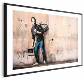 Plakat Steve 90x60 cm z ramą czarną z marginesem ARTGEIST B