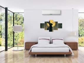 Obraz - Zając z księżycem (125x70 cm)