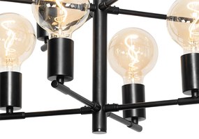 Nowoczesna lampa wisząca czarna 8-światłowa - Osprey Nowoczesny Oswietlenie wewnetrzne