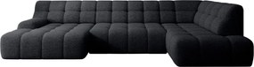 Narożnik COCOON XL w układzie U z elektryczną regulacją siedziska Prawostronny w tkaninie JAGUAR 22