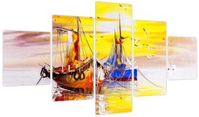Obraz - Obraz statku (125x70 cm)