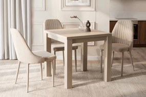 Stół rozkładany do jadalni Max 80-160 cm, kolor orzech Macadamia