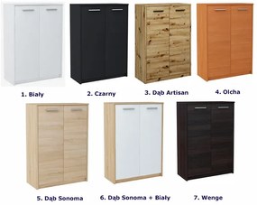 Klasyczna komoda z drzwiczkami dąb artisan E9-N04