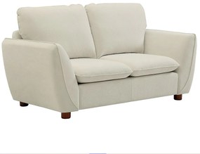 Kanapa 2-osobowa z tkaniny w kolorze złamanej bieli MENARDIA