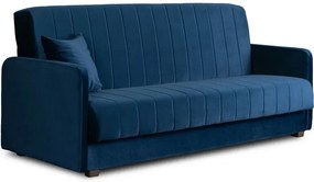Granatowa elegancka sofa welurowa A7-N48