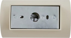 Nowoczesna lampa ścienna beżowa GU10 50 mm okrągła 2-punktowa - Sandy