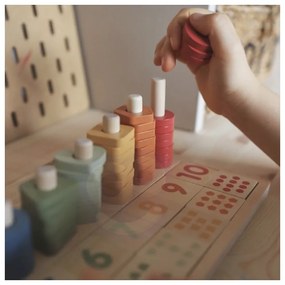 Viga polarb drewniane liczydło sorter nauka liczb montessori