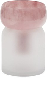 Różowy szklany wazon (wysokość 19 cm) Kelse – Kave Home