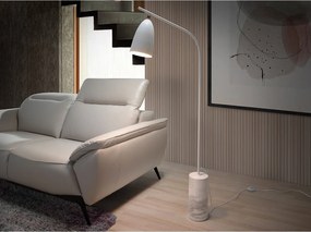 Lampa podłogowa z marmuru i białej stali 8036 ANGEL CERDA