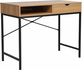 Biurko B-027 dąb/czarne