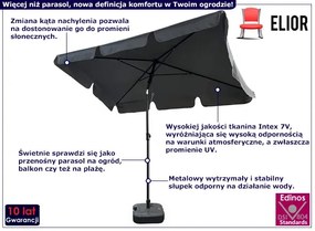 Ciemnoszary parasol tarasowy - Toverio