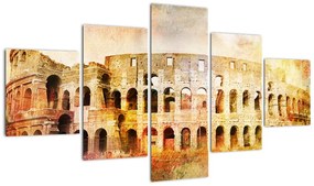 Obraz - Malarstwo cyfrowe, Koloseum, Rzym, Włochy (125x70 cm)