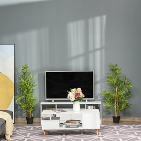 Dekoracyjny Sztuczny Bambus Ozdobne Drzewo Sztuczne 120cm do Domu i Biura | Aosom PL