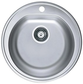 ALVEUS 1116756 - Zlewozmywak FORM pr. 51 cm stal matowa, gł. 18,5 cm