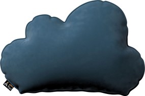 Poduszka Soft Cloud kolor niebieski tkanina połyskliwa, welwetowa