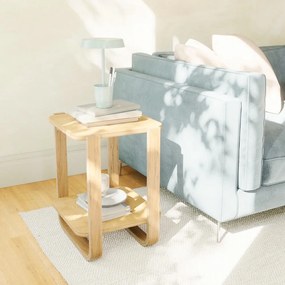 Stolik z drewna eukaliptusowego 38x42 cm Bellwood – Umbra