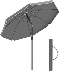 Parasol SOLARA, Ø160 cm, szara SongmicsHome