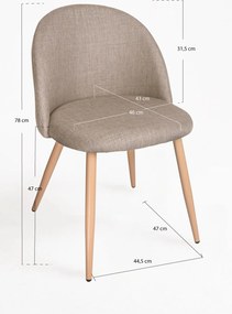 Krzeso z tkaniny Vint