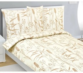 Bellatex Pościel flanelowa Trzcina, 140 x 200 cm, 70 x 90 cm