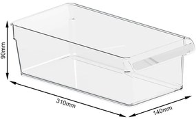 Plastikowy organizer do lodówki Loft – Rotho