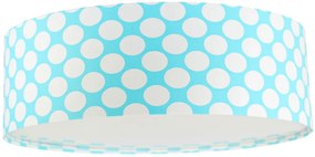 Niebieski plafon w białe kropki do pokoju dziecka - A359 P3-T21
