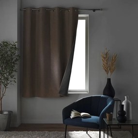 Brązowa zasłona zaciemniająca 140x180 cm Crepuscule – douceur d'intérieur