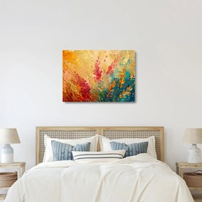 Obraz na szkle - Malowanie pola (70x50 cm)