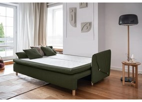 Zielona rozkładana sofa 207 cm Simon – Miuform