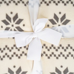 4Home Koc z barankiem Nordic beżowy, 150 x 200 cm