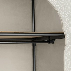 Wenko Składana szafa z recyklingowanej tkaniny z półką Balance, 160 x 50 x 90 cm