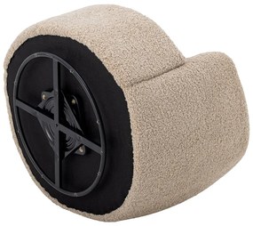 Beżowy fotel z materiału bouclé Bocca – Bloomingville