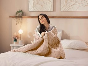 KOC I NARZUTA 2W1 DORMEO ESSENTIALS 140x200 cm ROSE1