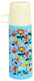 Niebiesko-kremowy termos dla dzieci 350 ml Butterfly Garden – Rex London
