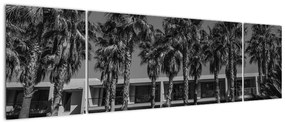 Obraz - Retro czerwony samochód (170x50 cm)