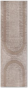 Dywan nowoczesny 3D Elle Collection Gallery Geometryczny beżowy 80 cm x 240 cm